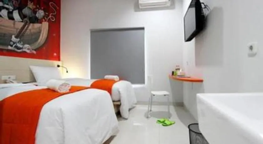 Bed in Fizz Hotel Lombok