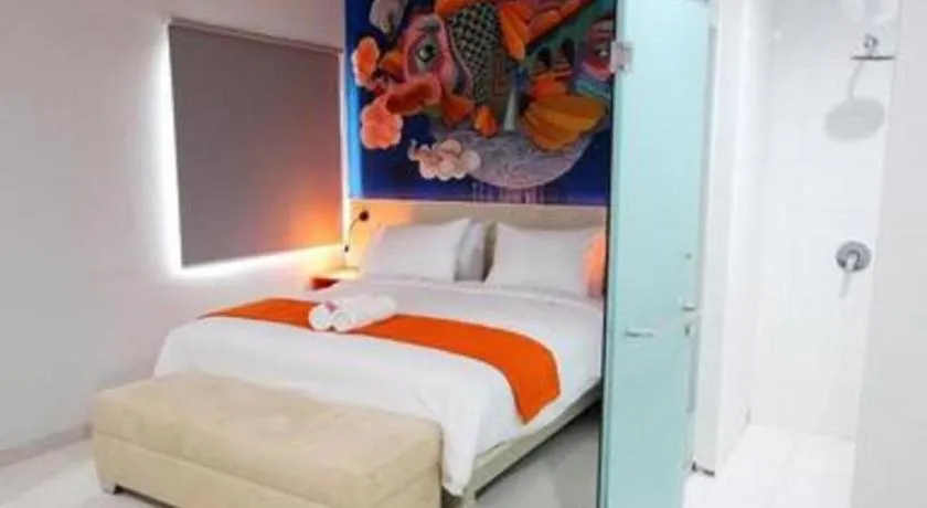 Bed in Fizz Hotel Lombok