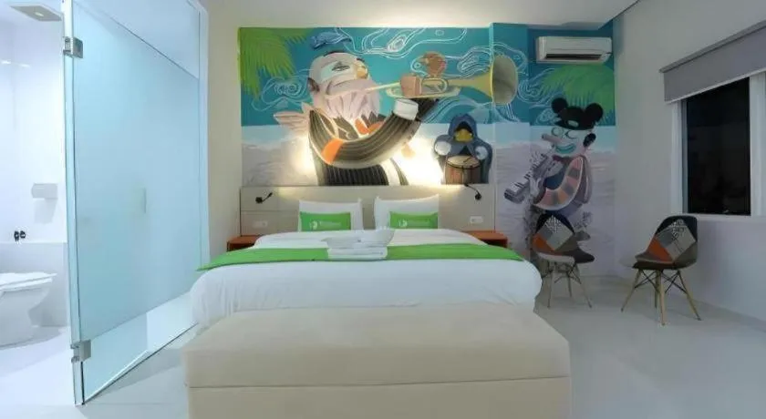 Bed in Fizz Hotel Lombok