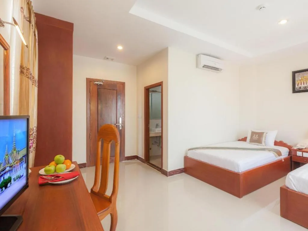 Bed in Kirirom Crystal Hotel