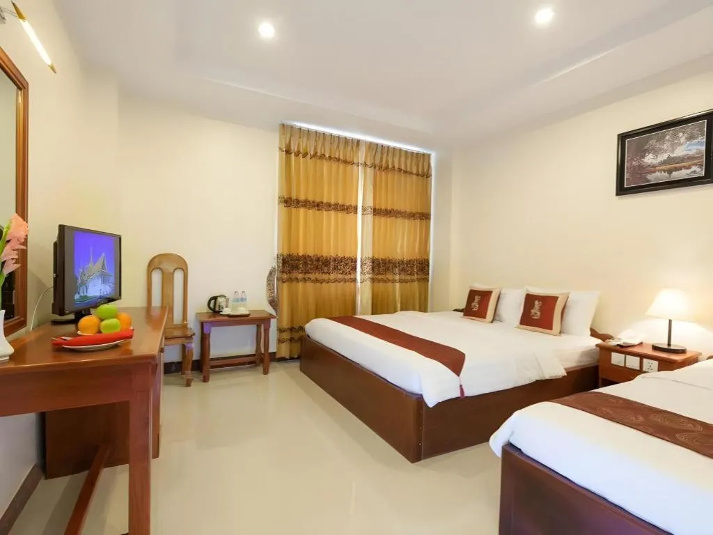 Bed in Kirirom Crystal Hotel