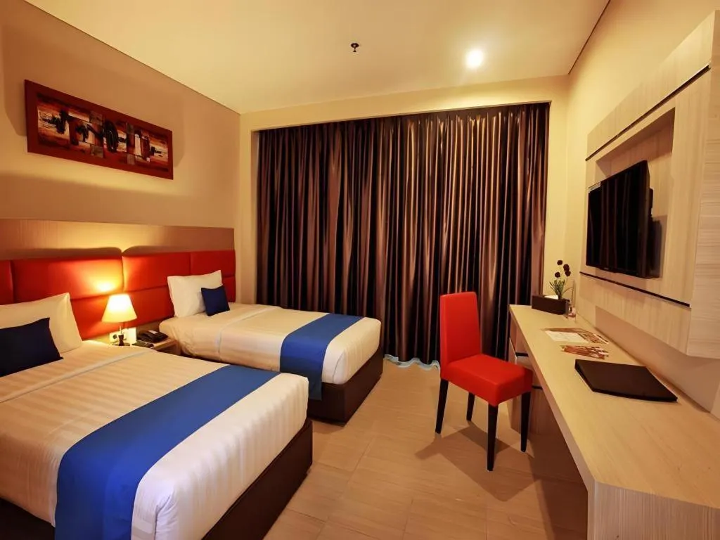 Bed in Asoka Luxury Hotel