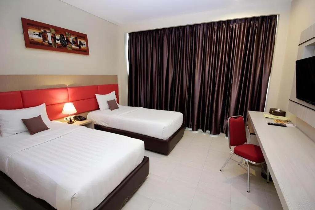 Bed in Asoka Luxury Hotel