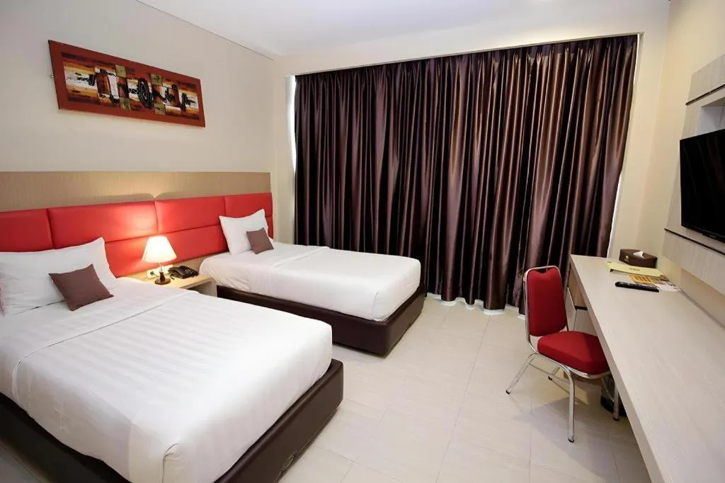 Bed in Asoka Luxury Hotel