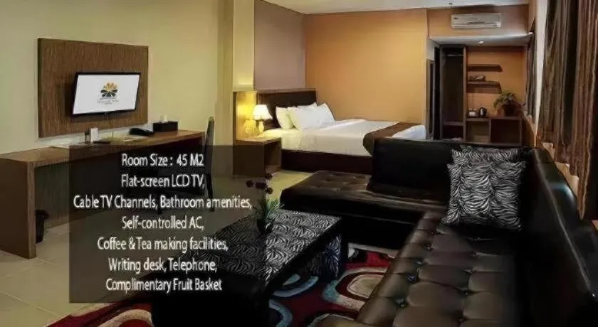 Bed in Asoka Luxury Hotel