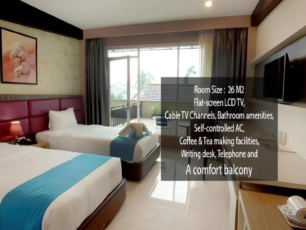 Bed in Asoka Luxury Hotel