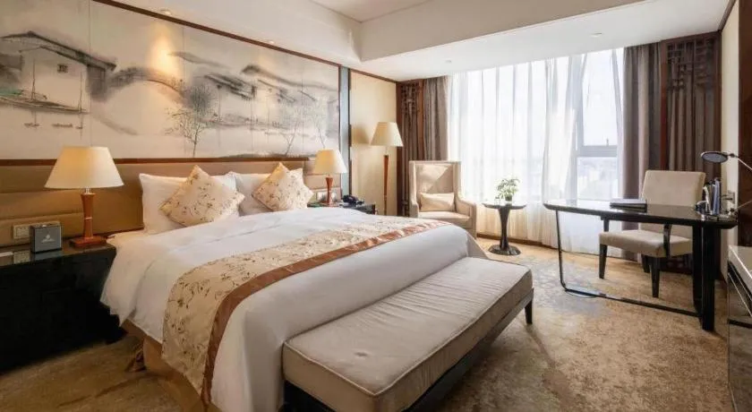 Bed in Yang Peng Jin Jiang Hotel