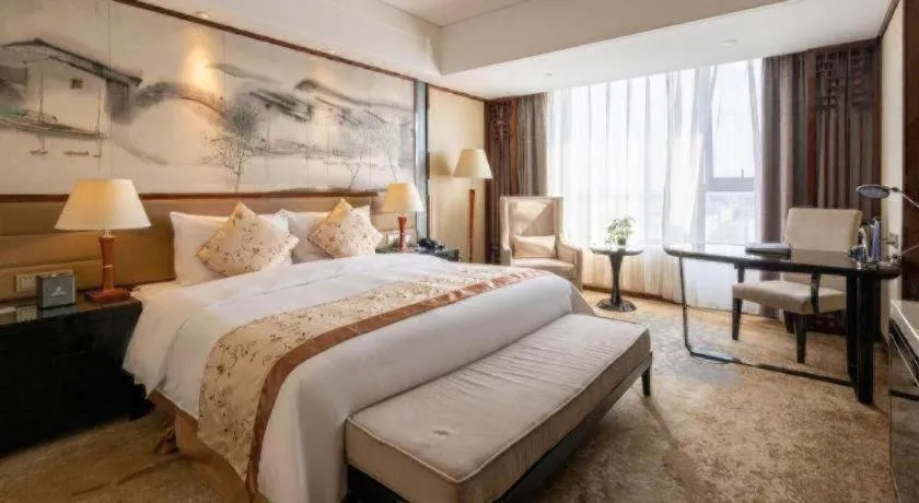 Bed in Yang Peng Jin Jiang Hotel