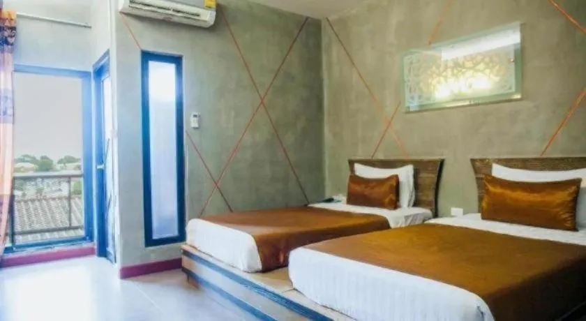Bed in Loft Living Hotel Khonkaen