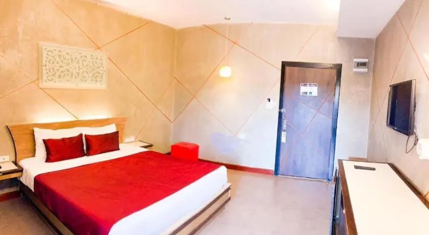 Bed in Loft Living Hotel Khonkaen