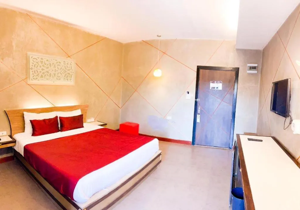 Bed in Loft Living Hotel Khonkaen