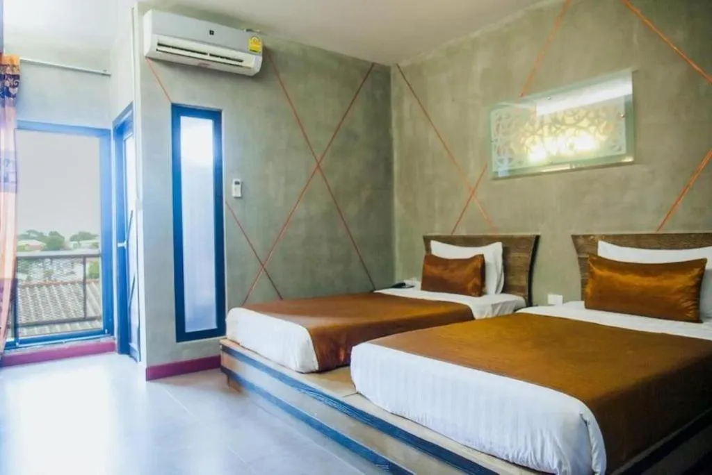 Bed in Loft Living Hotel Khonkaen