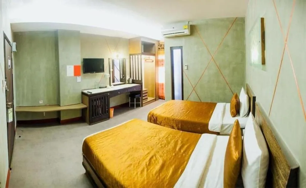 Bed in Loft Living Hotel Khonkaen