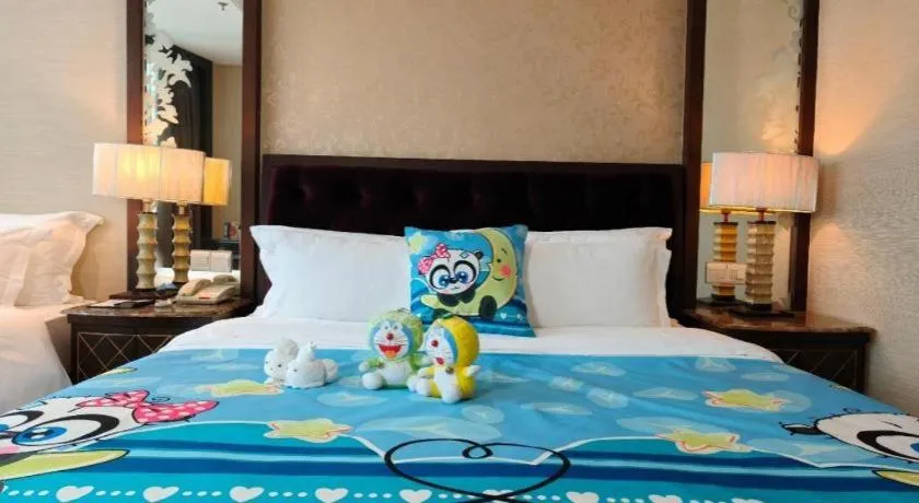 Bed in Dongguan Silver World Garden Hotel