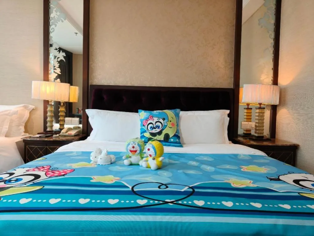 Bed in Dongguan Silver World Garden Hotel