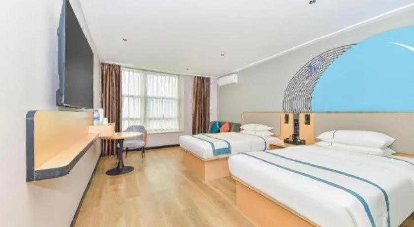 Bed in City Comfort Inn Liuzhou Ma'anshan Rongjun Road