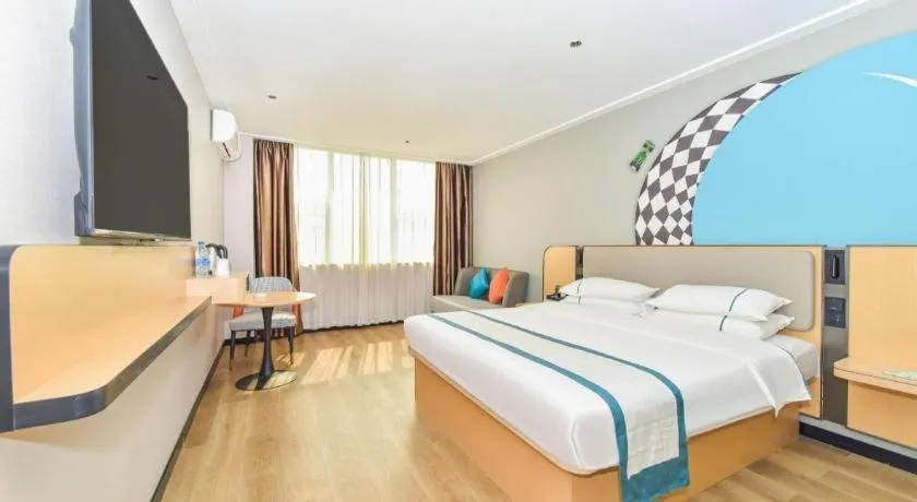 Bed in City Comfort Inn Liuzhou Ma'anshan Rongjun Road