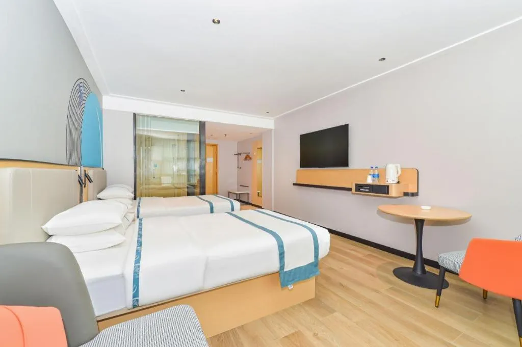 Bed in City Comfort Inn Liuzhou Ma'anshan Rongjun Road