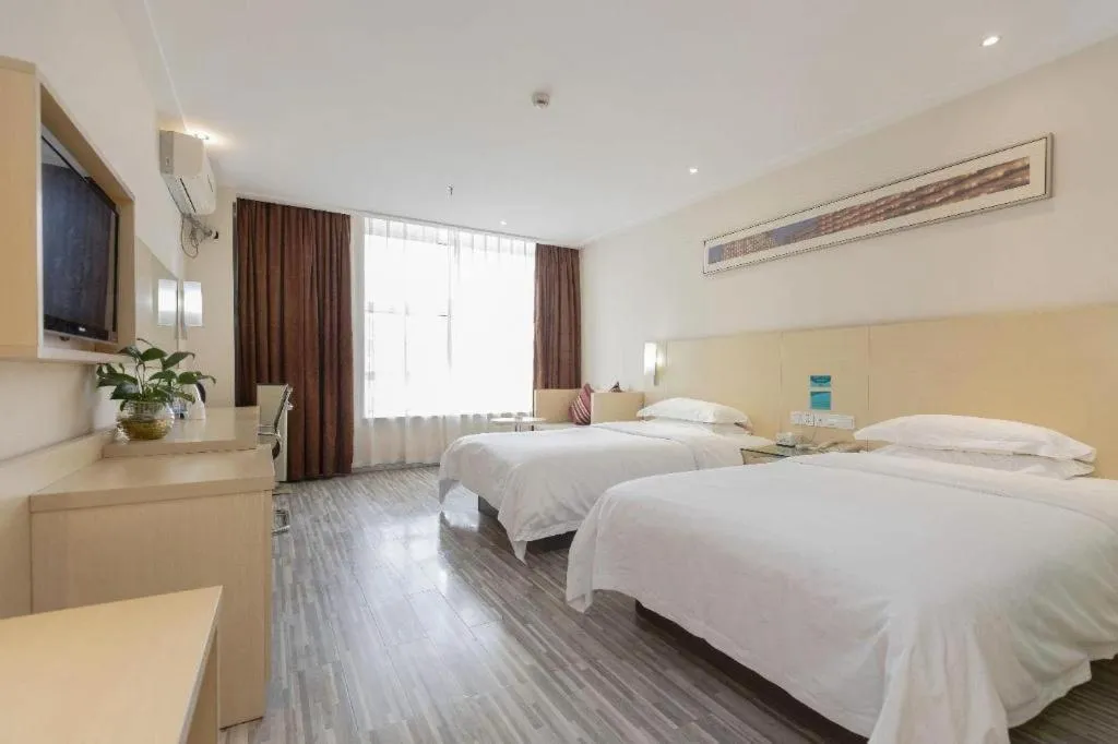 Bed in City Comfort Inn Liuzhou Ma'anshan Rongjun Road