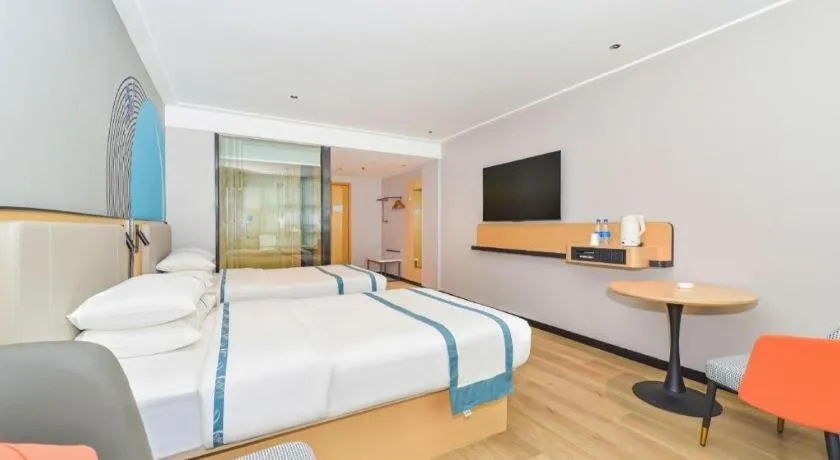 Bed in City Comfort Inn Liuzhou Ma'anshan Rongjun Road