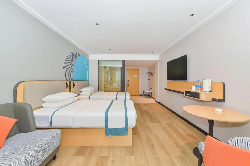 Bed in City Comfort Inn Liuzhou Ma'anshan Rongjun Road