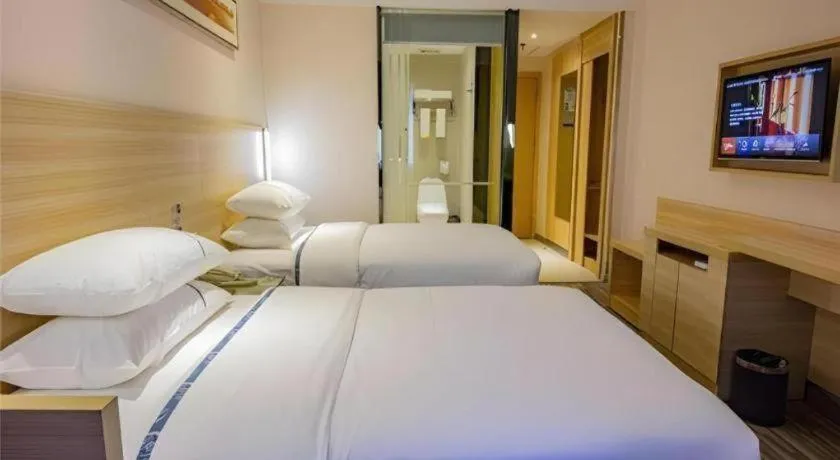 Bed in City Comfort Inn Nanchang Bayi Square Railway Station