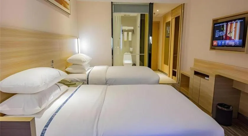 Bed in City Comfort Inn Nanchang Bayi Square Railway Station