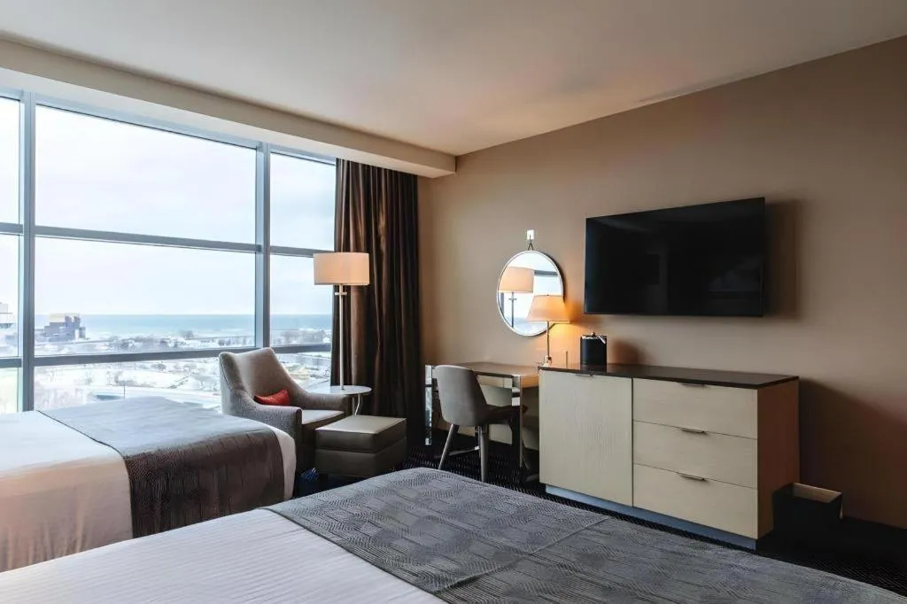 Bed in Blue Chip Casino Hotel Spa