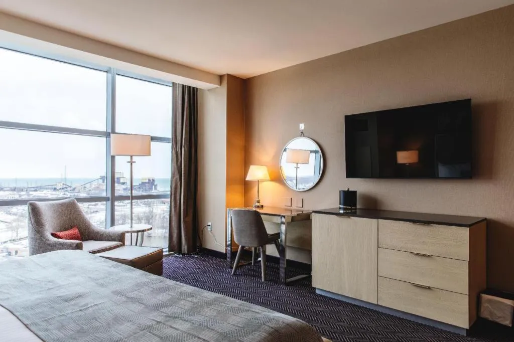 Bed in Blue Chip Casino Hotel Spa