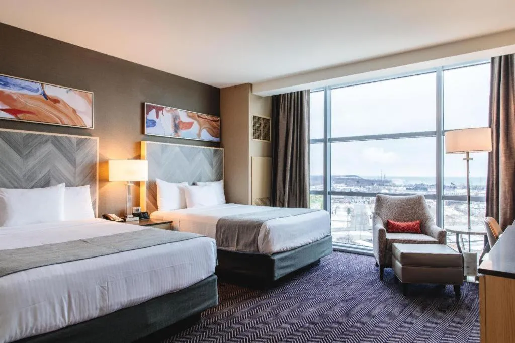 Bed in Blue Chip Casino Hotel Spa