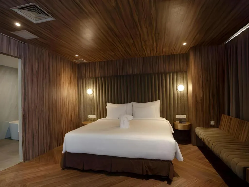 Bed in The Bono Hotel Pekanbaru