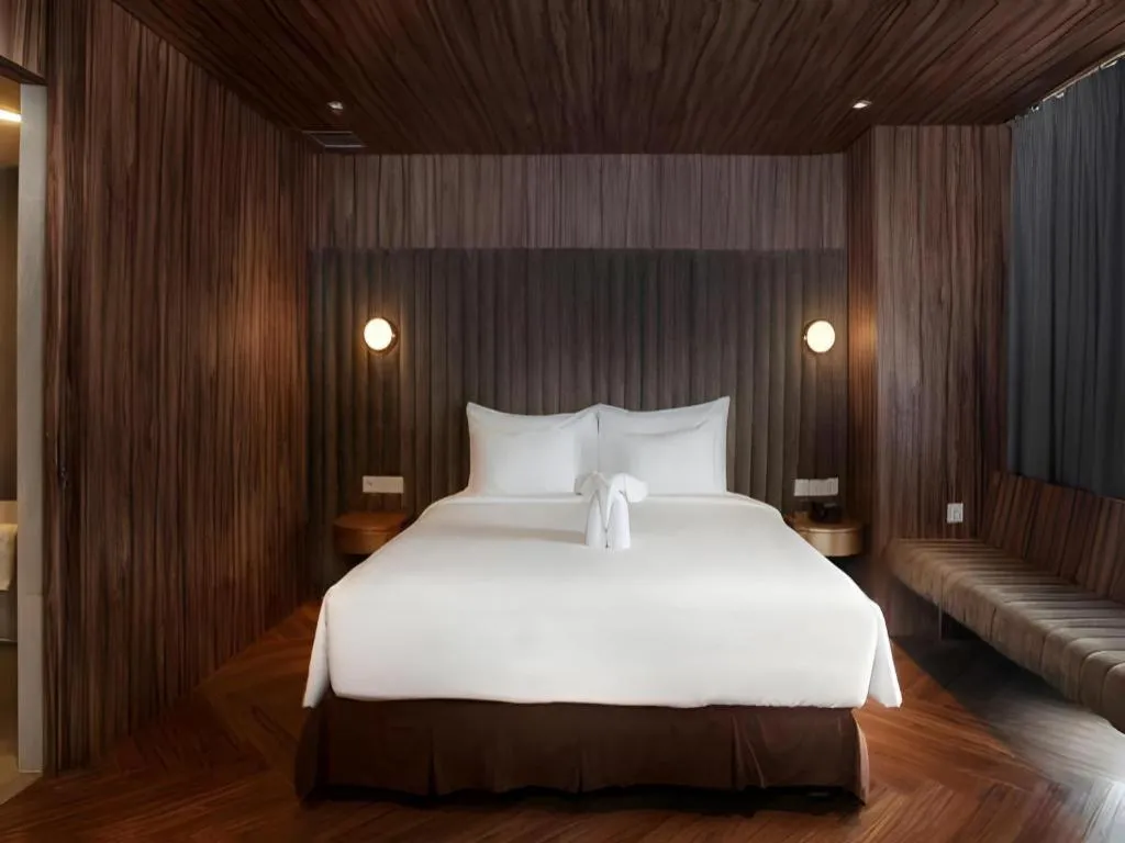 Bed in The Bono Hotel Pekanbaru