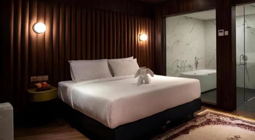 Bed in The Bono Hotel Pekanbaru