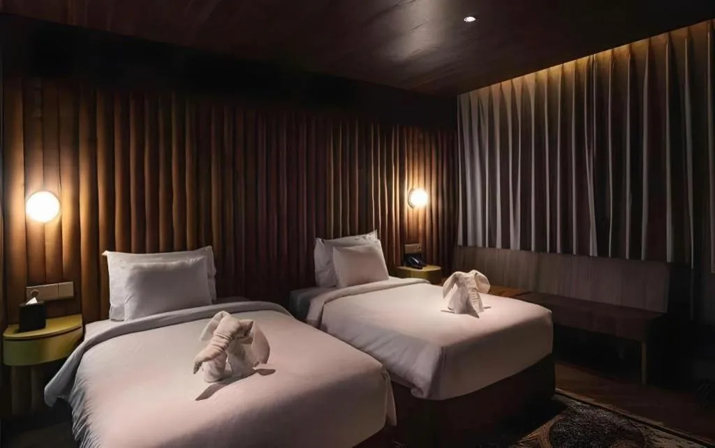 Bed in The Bono Hotel Pekanbaru