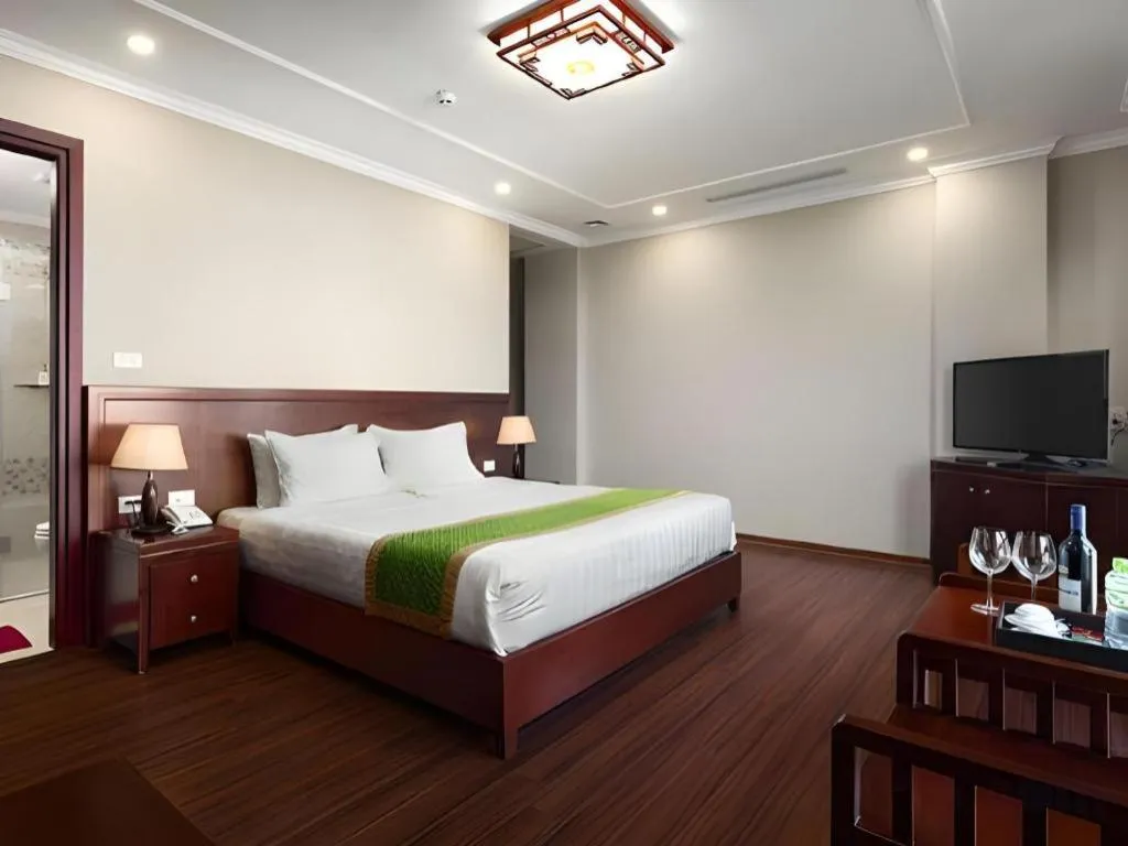 Bed in Binh Anh Hotel Hanoi