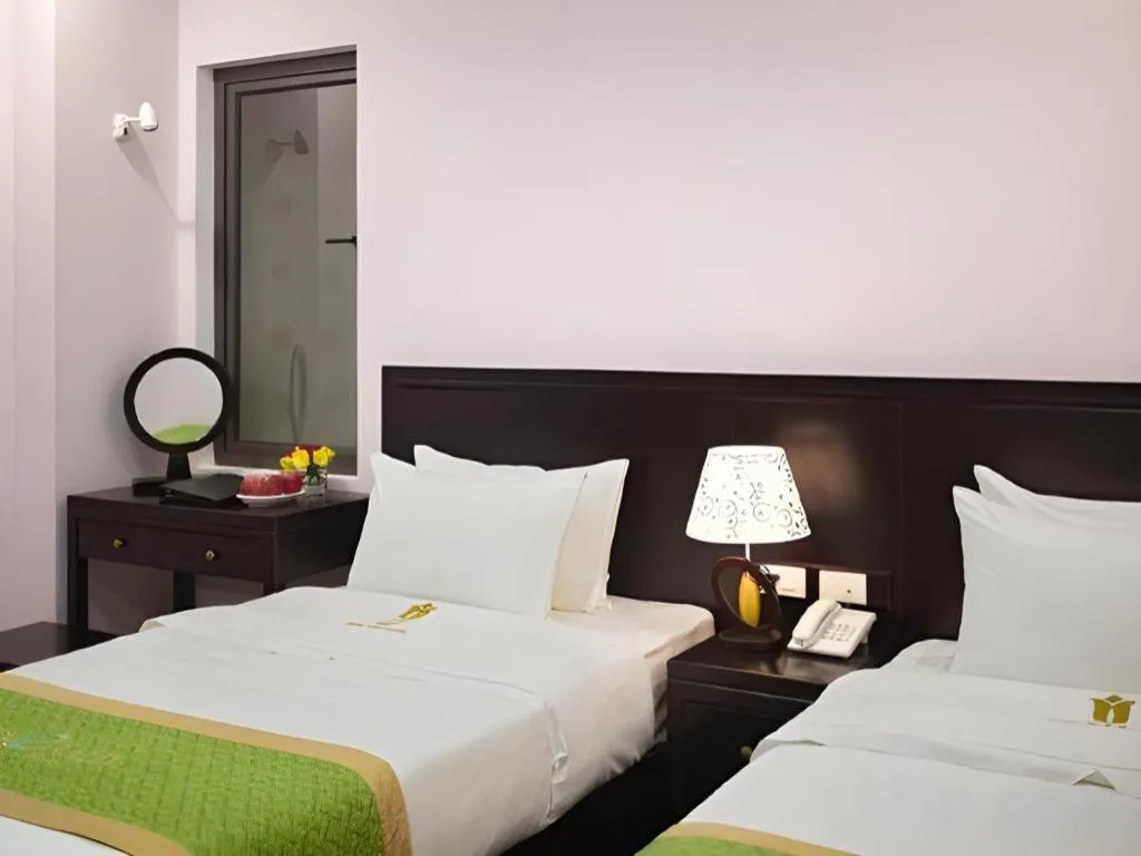 Bed in Binh Anh Hotel Hanoi