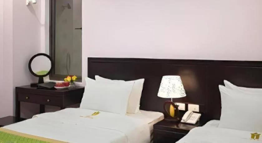 Bed in Binh Anh Hotel Hanoi
