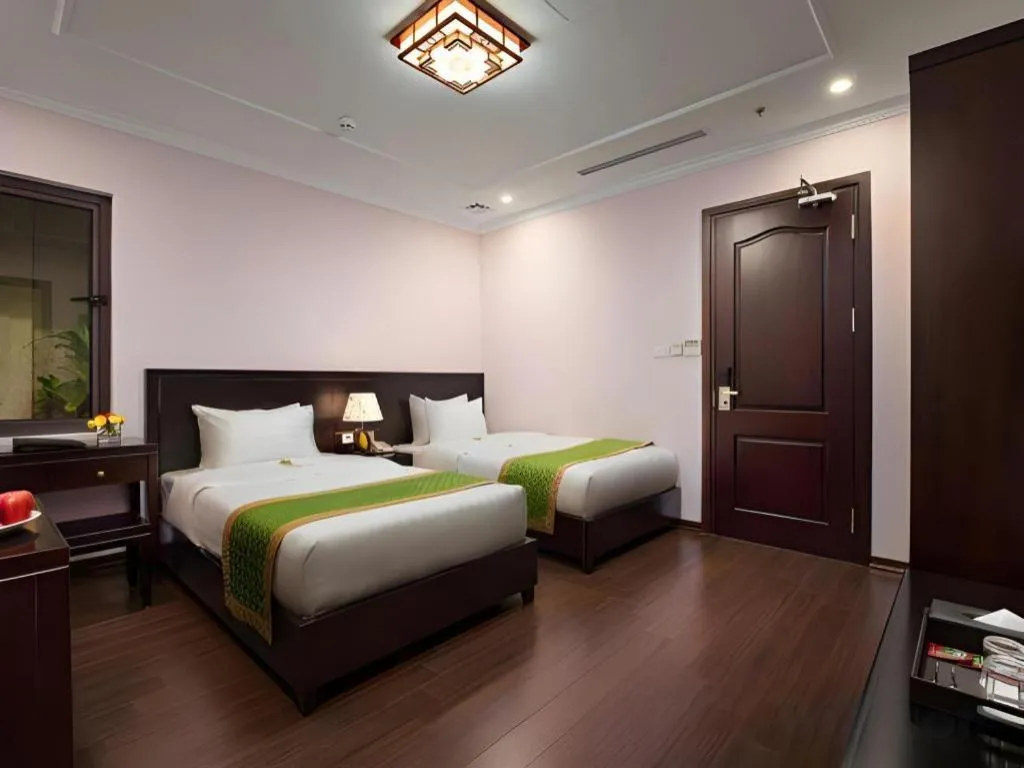 Bed in Binh Anh Hotel Hanoi