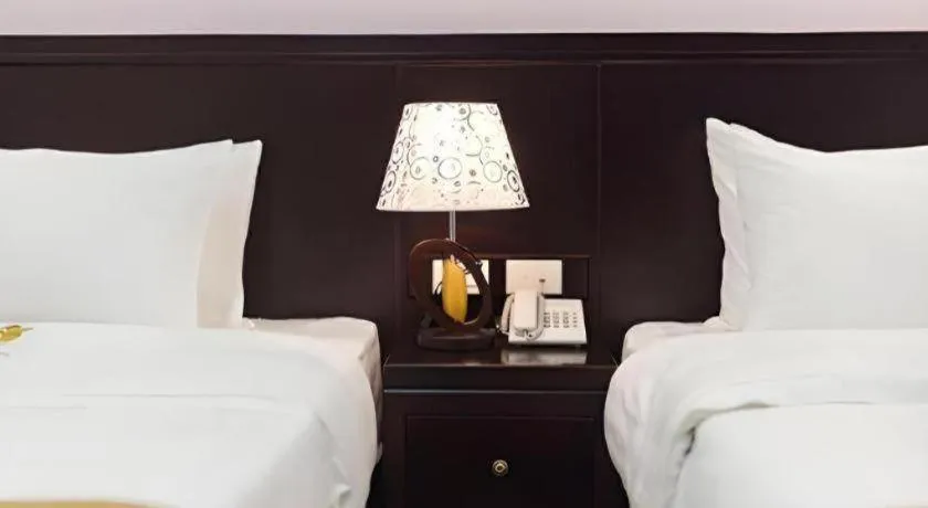 Bed in Binh Anh Hotel Hanoi