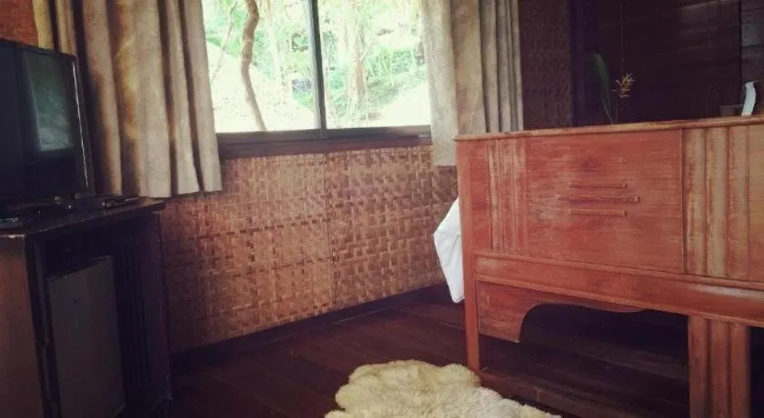 Bed in Tayan Resort Kanchanaburi