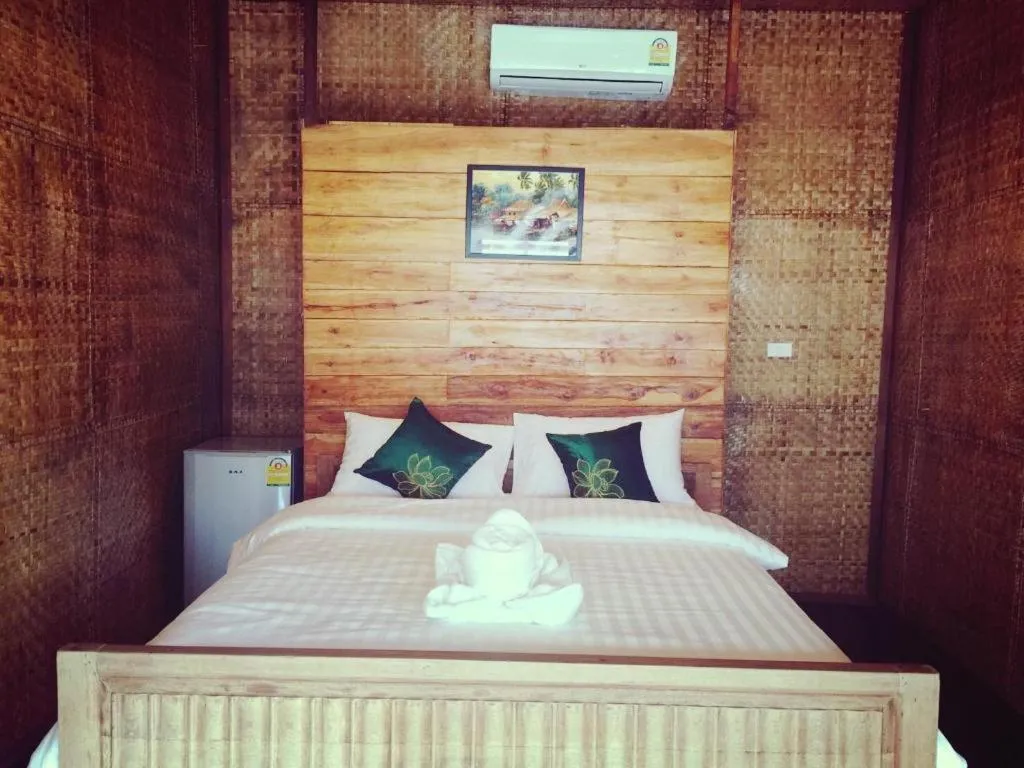 Bed in Tayan Resort Kanchanaburi