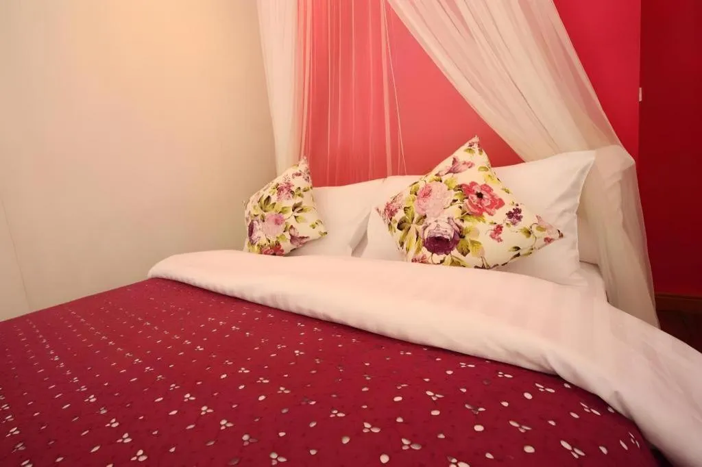 Bed in Tayan Resort Kanchanaburi