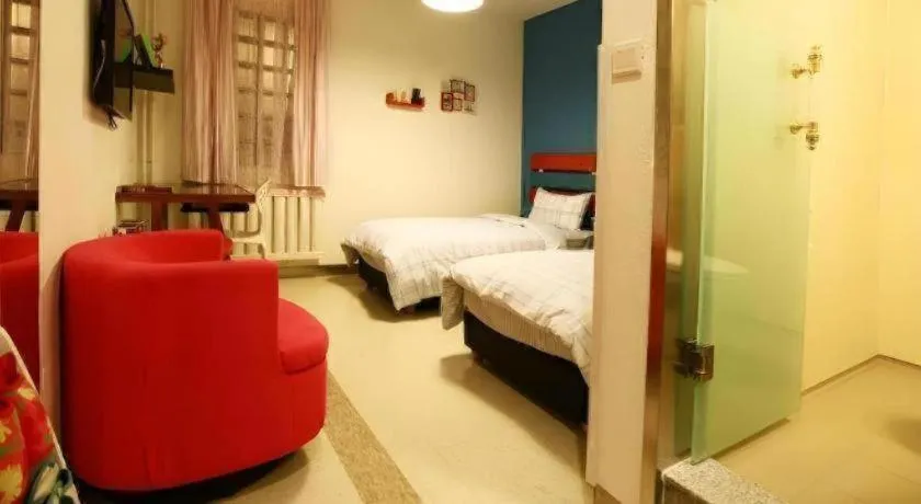 Bed in Dalian Household Theme Hotel Huanghe Road Branch