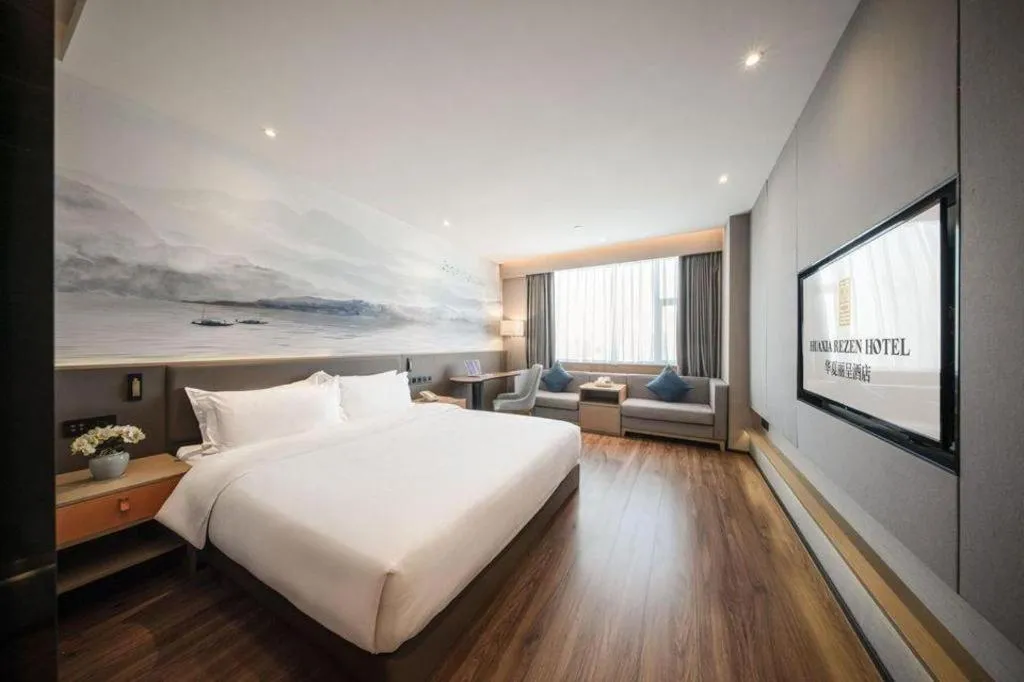 Bed in Rezen Hotel Huaxia Xiamen