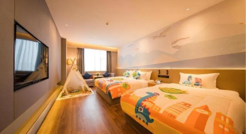 Bed in Rezen Hotel Huaxia Xiamen