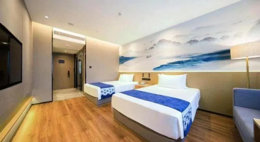 Bed in Rezen Hotel Huaxia Xiamen