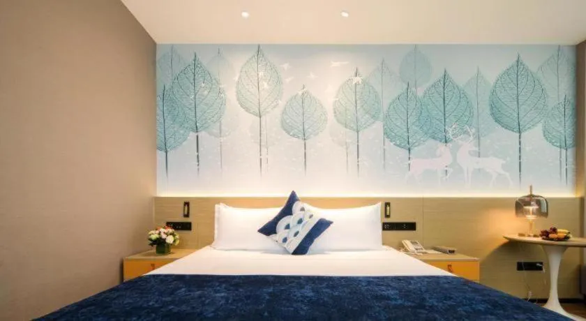 Bed in Rezen Hotel Huaxia Xiamen