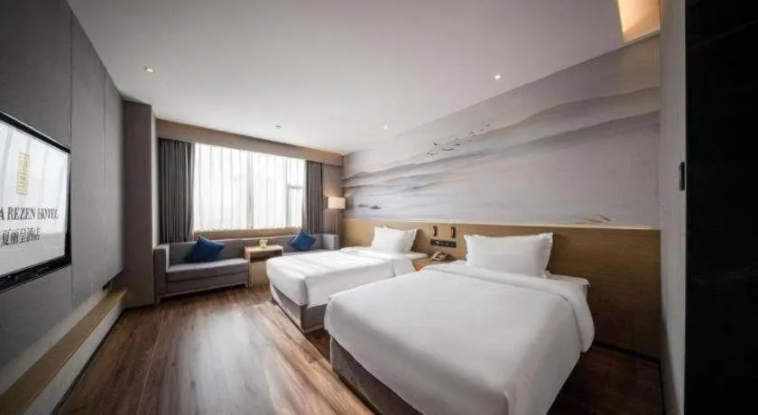 Bed in Rezen Hotel Huaxia Xiamen