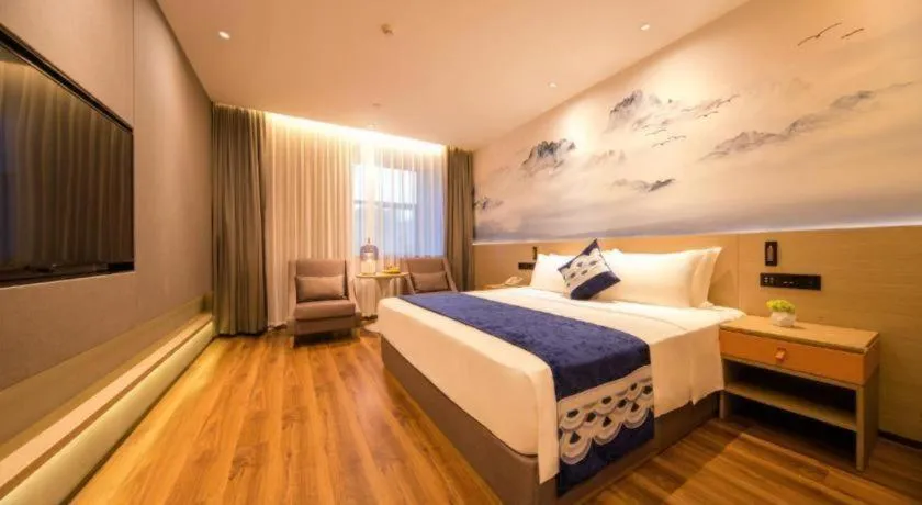 Bed in Rezen Hotel Huaxia Xiamen