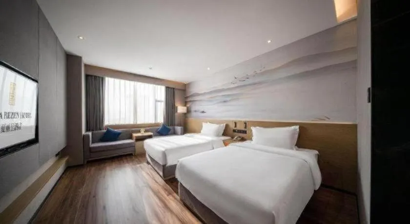 Bed in Rezen Hotel Huaxia Xiamen